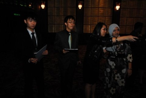 Excuetive Committee members organizing the Ball